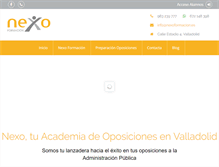 Tablet Screenshot of nexoformacion.es
